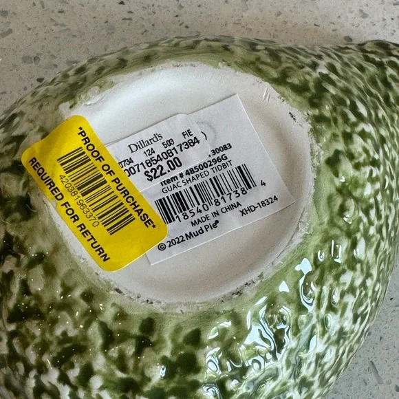 NWT Mud Pie “Holy Guacamole” Dip Dish | Ceramic Bowl - Picture 5 of 5